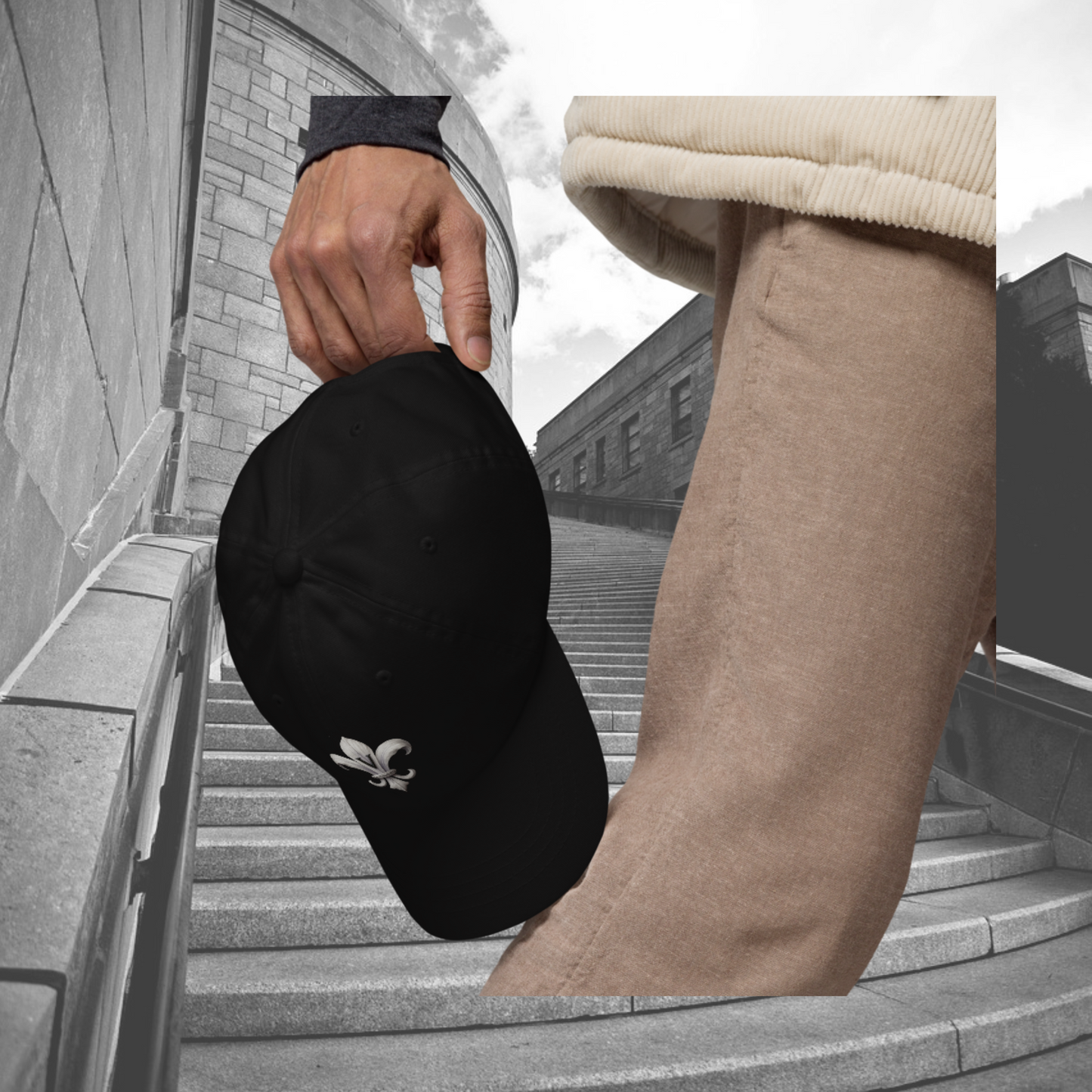 Casquette – Fleur-de-lys (Noir) · La Volonté