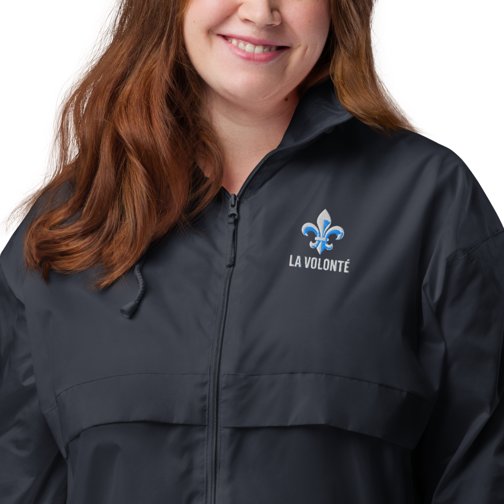 Coupe-vent Unisexe “La Volonté” – Logo Brodé Bleu
