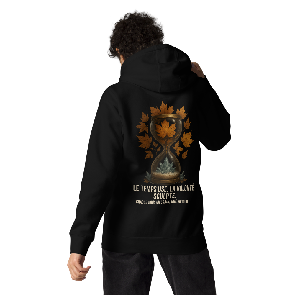 Hoodie – Sablier · Noir · La Volonté