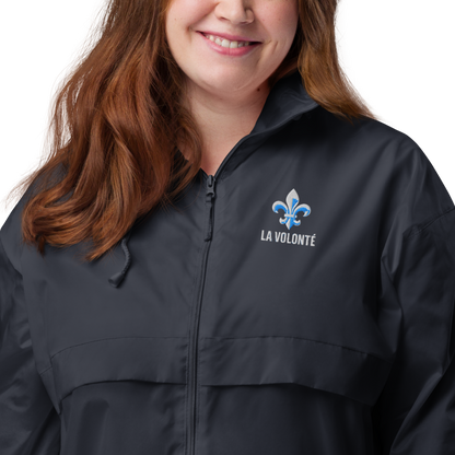 Coupe-vent Unisexe “La Volonté” – Logo Brodé Bleu