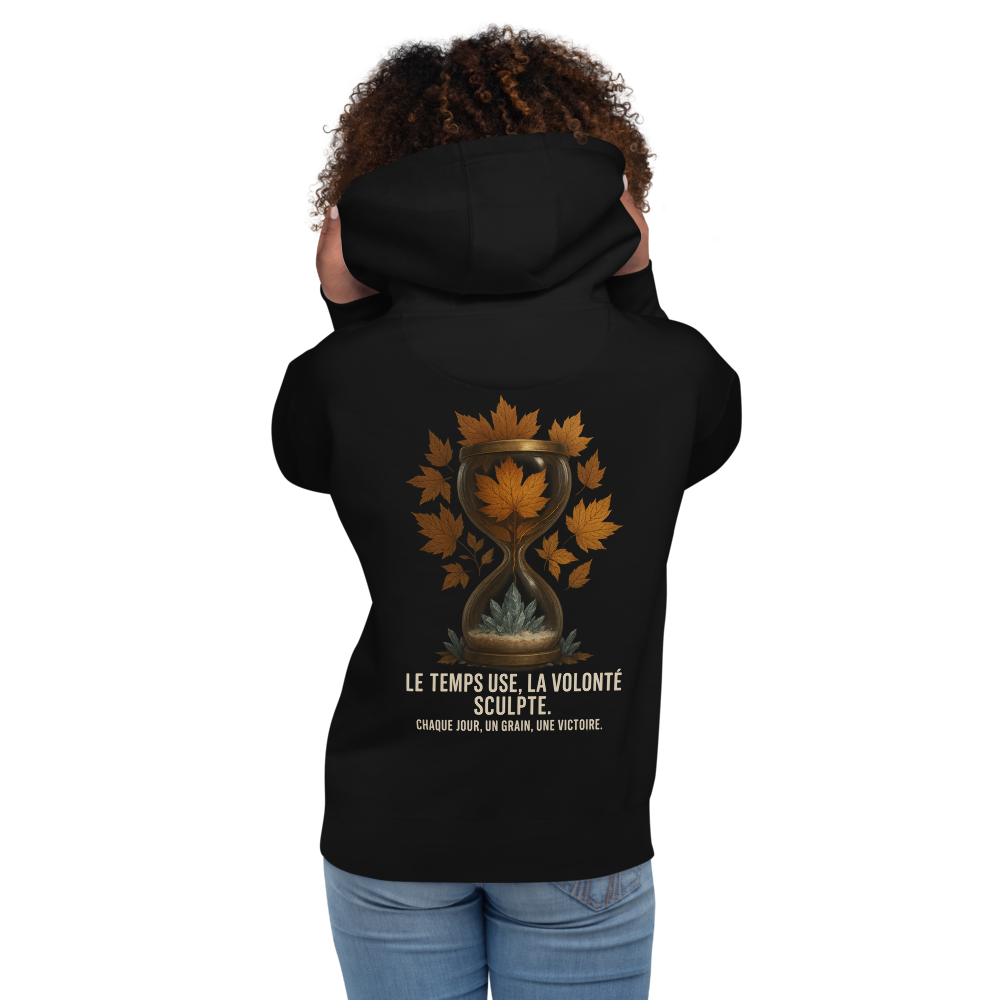 Hoodie – Sablier · Noir · La Volonté