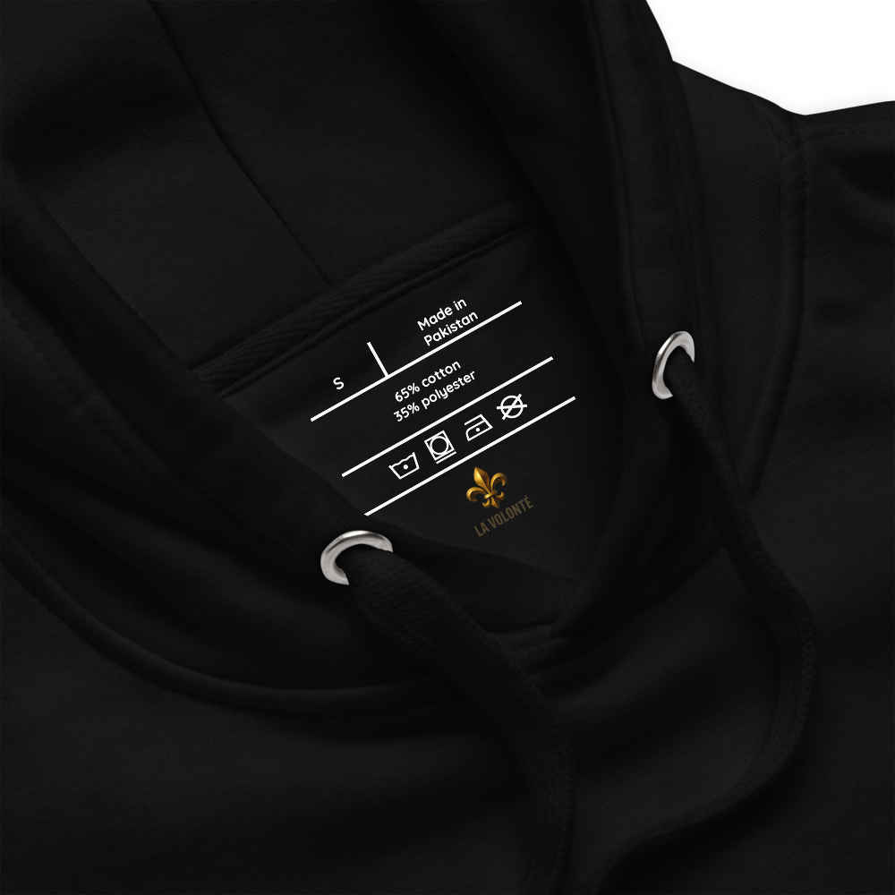 Hoodie – Sablier · Noir · La Volonté