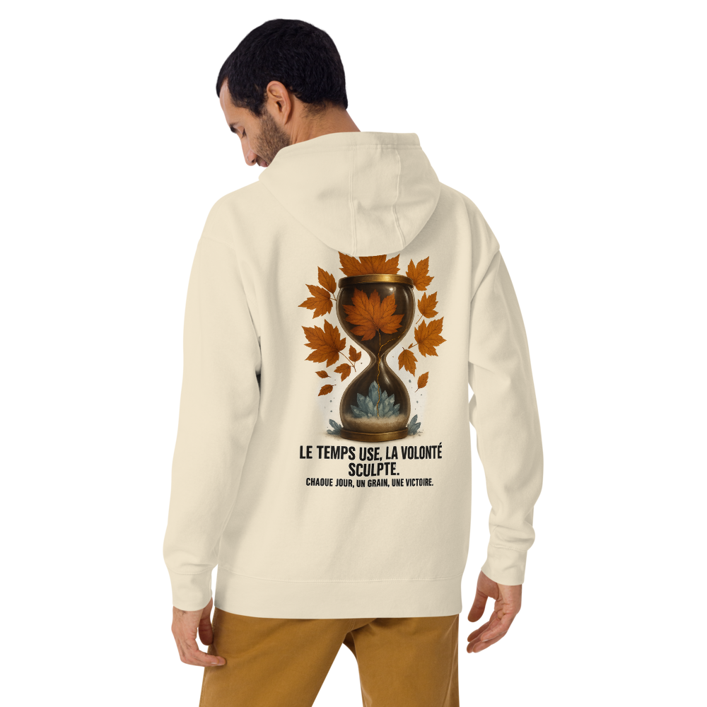 Hoodie “Sablier – La Volonté” (Bone)