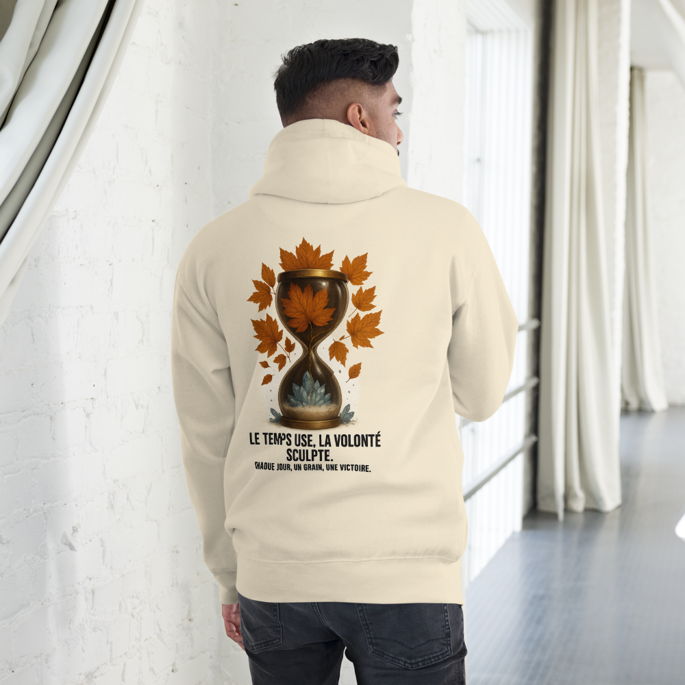 Hoodie “Sablier – La Volonté” (Bone)